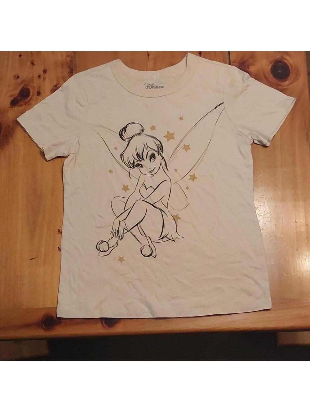 Disney Women's White and Cream Tshirt